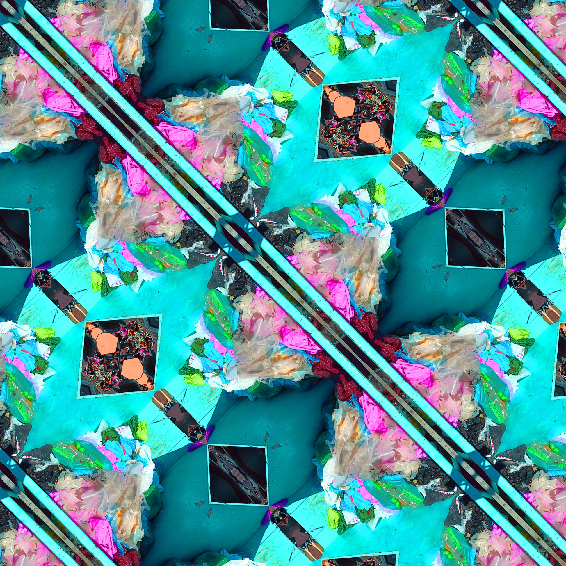 Diamond Bloom Dress | Floral Diamond Ruffle Dress | michalispantelidis