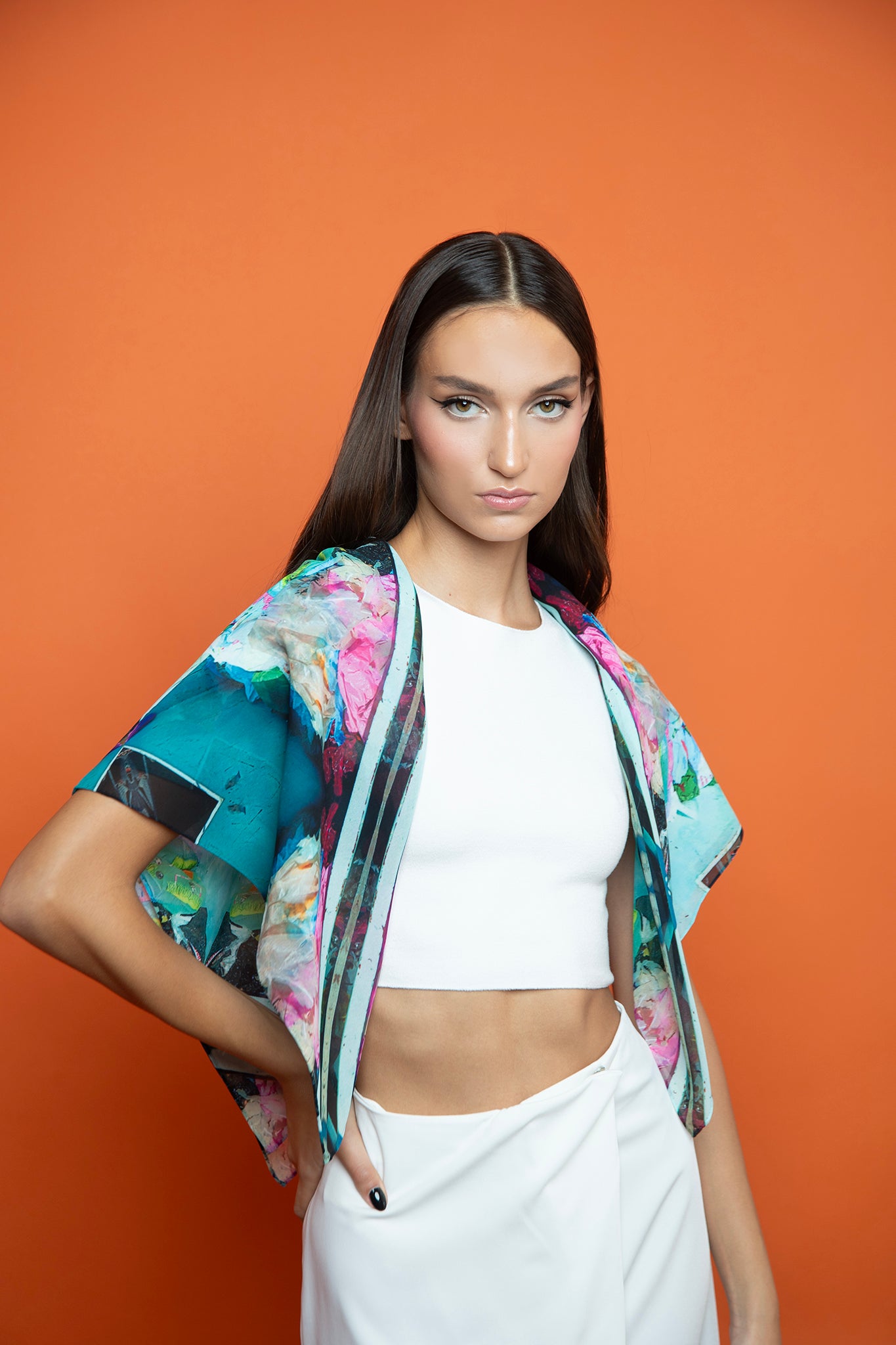 Diamond Bloom Dress | Floral Diamond Ruffle Dress | michalispantelidis