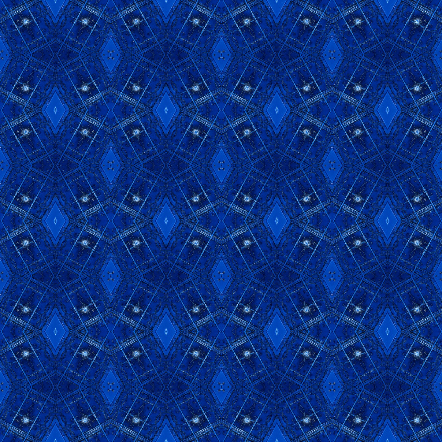 Blue Wrought-Iron Door