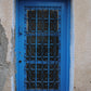 Blue Wrought-Iron Door