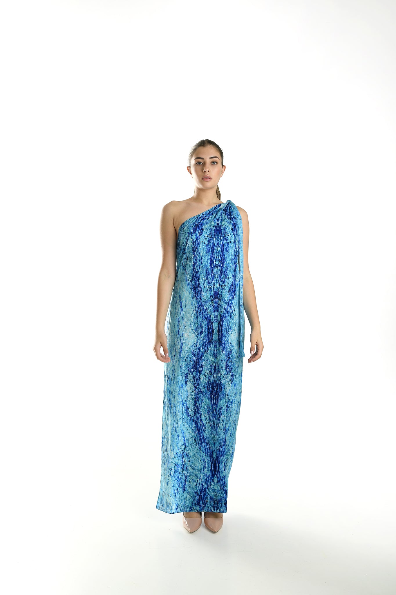 Blue Ivy One-Shoulder Long Dress