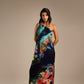 Aquatic Harmony One Shoulder Dress