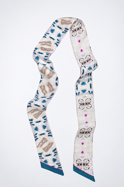 Halloumi | Cyprus-Inspired Silk Scarf